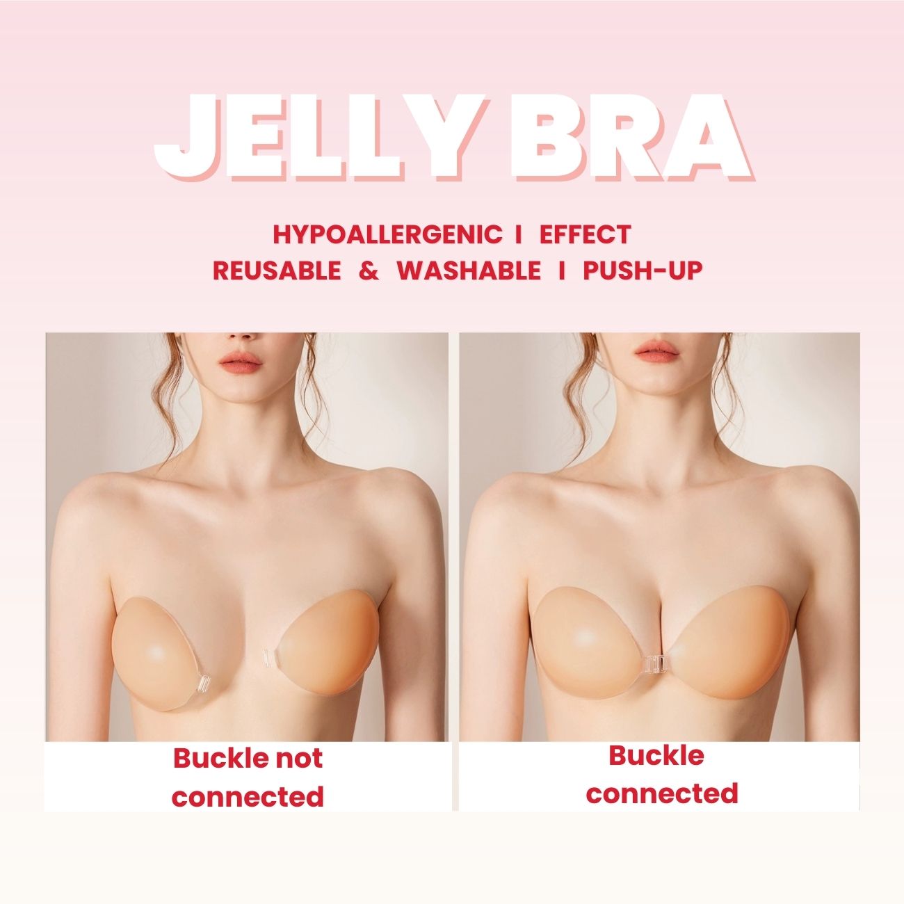 Bras High-end Jelly Bar Mill Ms MAO Bra Comfortable Without Rims Non-trace  Underwear Buckle Adjustable Shoulder Straps